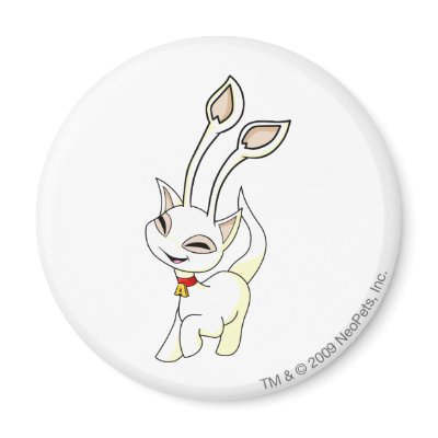 Aisha White Fridge Magnet by neopets
