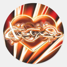 Aislynn Round Sticker
