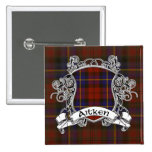 Aitken Tartan Shield Button