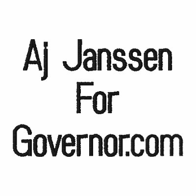 Aj JanssenForGovernor.com Embroidered Shirt by JanssenForGovernor