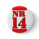 AJAX Amsterdam nieuwe stijl Nr 14 Button