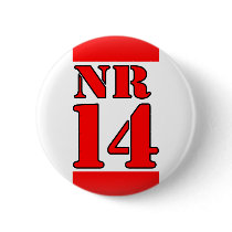 AJAX Amsterdam nieuwe stijl Nr 14 Button