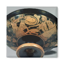Ajax, urged on by Athena Refrigerator Magnet