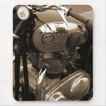 AJS motorcycle mousepad by Dana Tyrrell