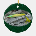 AJS Popper "Green Greenie" Saltwater Fishing Lure Christmas Ornament