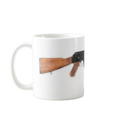 AK47 Assault rifle Coffee Mugs by dirtrider