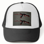 AK47 Assault Rifle Pop Art Trucker Hats