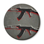 AK47 Assault Rifle Pop Art Magnet