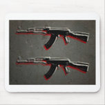 AK47 Assault Rifle Pop Art Mousepad