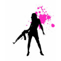 AK47 Girl 2 Pink t-shirts