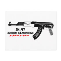 Ak-47 postcard