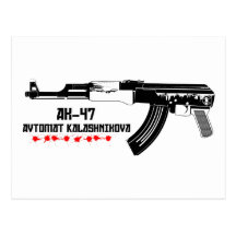 Ak-47 postcard