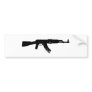 AK-47 Silhouette Bumper Sticker