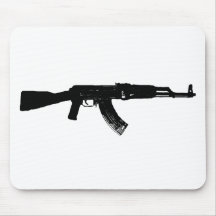 AK-47 Silhouette Mouse Pads