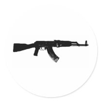 AK-47 Silhouette Sticker