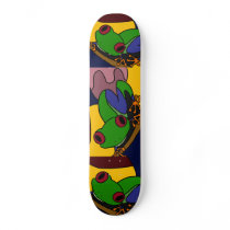 AK- Awesome Tree Frog Art Skateboard