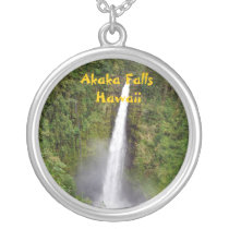 Akaka Falls Waterfall on Hawaii Island Personalised Necklace