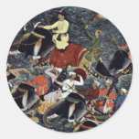 Akbar Crosses The Ganges' By Ikhlas (Best Quality) Stickers