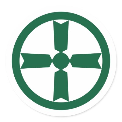 Akita, Akita, Japan Round Sticker by bestflag