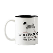 Akita Big Dogs Need Love Mug