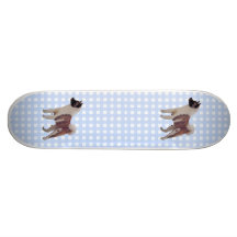 Akita Blue Gingham Skate Boards