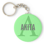 Akita Breed Monogram Design