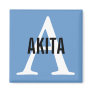 Akita Breed Monogram Design