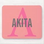 Akita Breed Monogram Design
