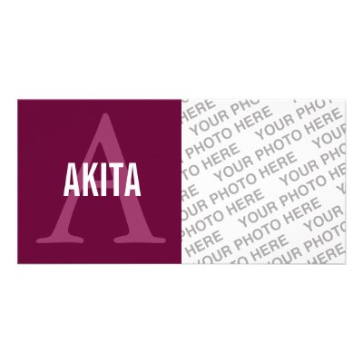 Akita Breed Monogram Design by FCACshelter