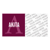 Akita Breed Monogram Design