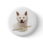 Akita Brown Noser buttons