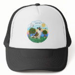 Akita (brown-white) mesh hat