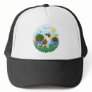 Akita (brown-white) mesh hat