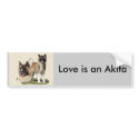 Akita bumper stickers