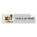 Akita bumper stickers
