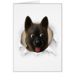 Akita Busting Out Greeting Cards