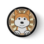 Akita Pinback Buttons