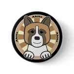 Akita Pinback Buttons