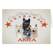 Akita Can't Have Just One cards