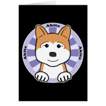 Akita Greeting Card