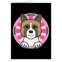 Akita Greeting Card