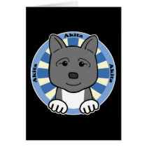 Akita Greeting Card