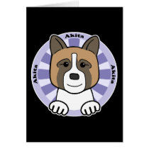 Akita Greeting Card