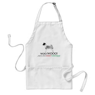 Akita Christmas Apron by oddFrogg