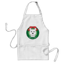 Akita Christmas Aprons