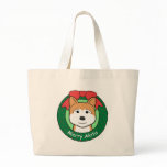 Akita Christmas Canvas Bags