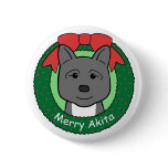 Akita Christmas Pins
