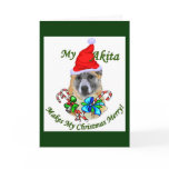 Akita Christmas Gifts cards