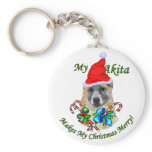 Akita Christmas Gifts Key Chains