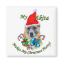 Akita Christmas Gifts Fridge Magnets